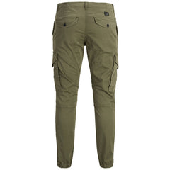 Image 2 : Pantalon homme Jack & Jones vert détail fermeture zip et poches — delvale