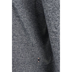 Image 3 : Détail encolure ronde pull Jack & Jones homme bleu coton — delvale