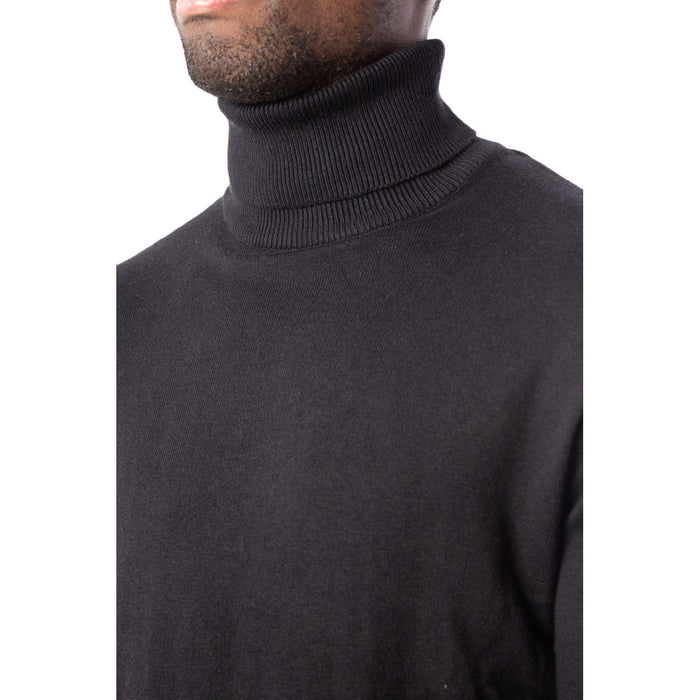 Image 3 : Pull homme Jack & Jones vert col montant vue de dos — delvale