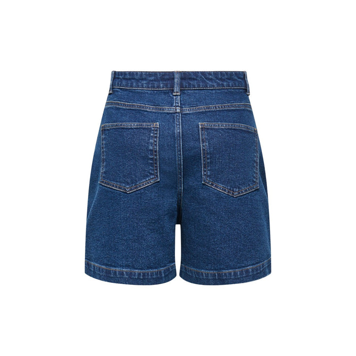 Image 2 : Short bleu femme Jacqueline De Yong vue de face, coupe ajustée — Delvale