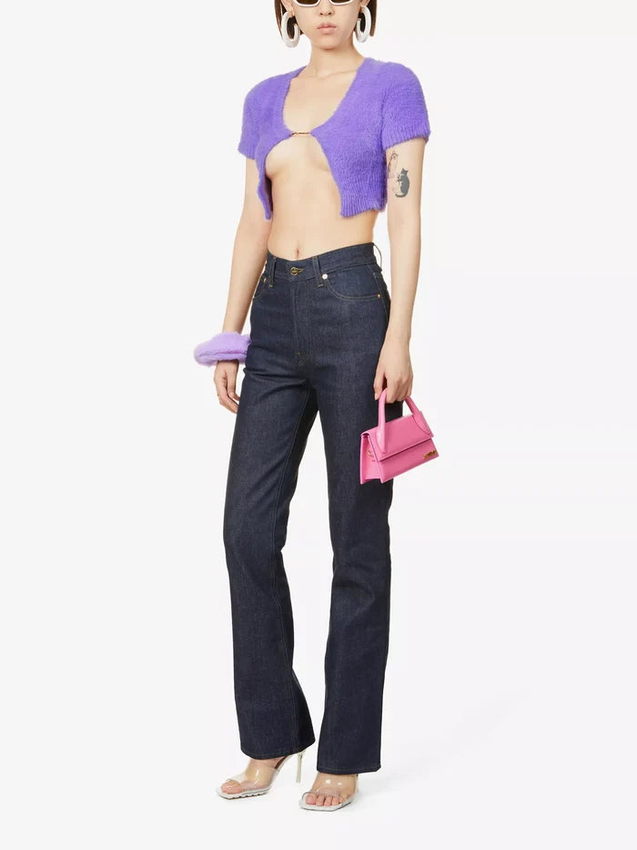 JACQUEMUS Purple La Maille Neve Manches Longues' Cardigan - House Of Huntington