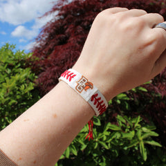 Jardine Peekaboo Baseball Seam Bracelet