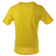 Image 2 : Vue de face du t-shirt Jeckerson homme jaune coupe slim avec inscription logo signature en lettres noires — Delvale