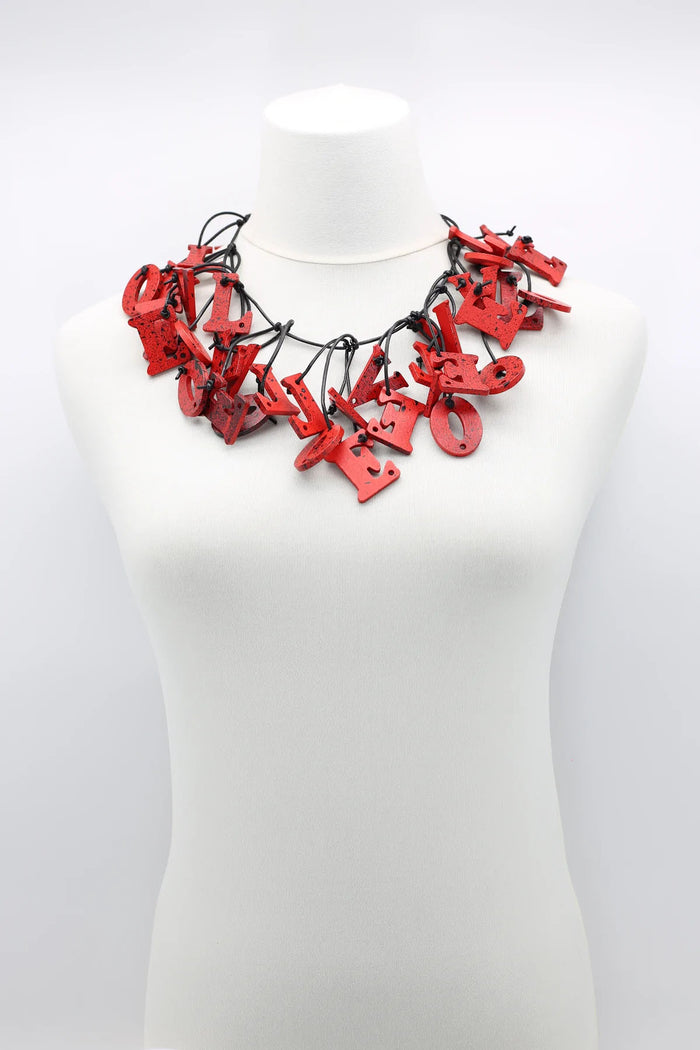 Jianhui London Big Love Short Necklace Red