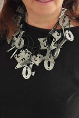 Jianhui London Big Love Short Necklace Silver