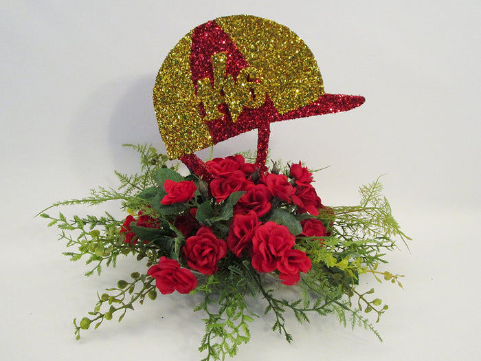 Jockey Cap Silk Centerpiece - Designs by Ginny