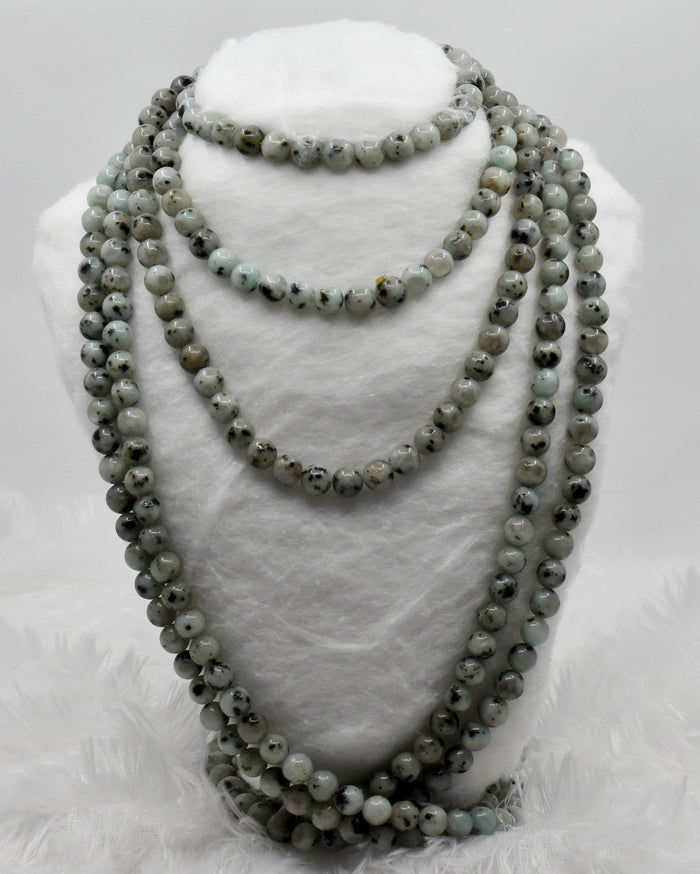 Kiwi Jasper Beads, Natural Round Crystal Beads 4mm to 12mm