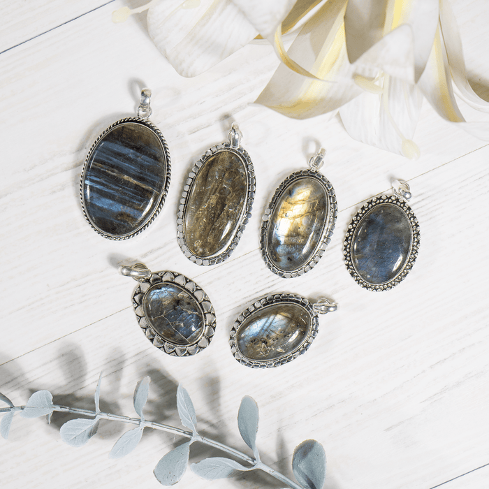 Labradorite Pendants – Natural Crystal Pendants Healing Gemstone Pendants