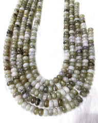Labradorite Rondelle Beads, Crystal Beads for Jewelry