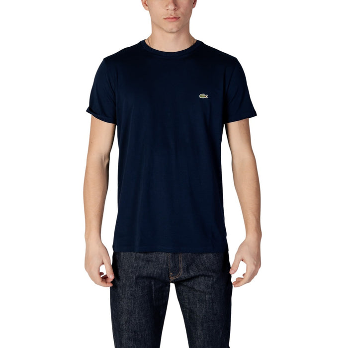 Image 6 : T-shirt Lacoste homme vert, vue arrière coupe ajustée — Delvale