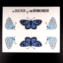 Large Blue Butterfly Sticker Sheet by The Roving House