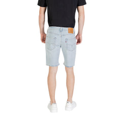 Levi's Bermuda Jean Homme Bleu Azur Clair 5 Poches Vue de Dos — Delvale
