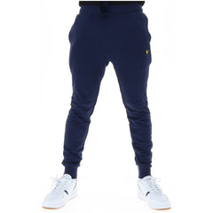 Image 1 : Pantalon homme Lyle & Scott bleu en coton avec fermeture lacets — Delvale