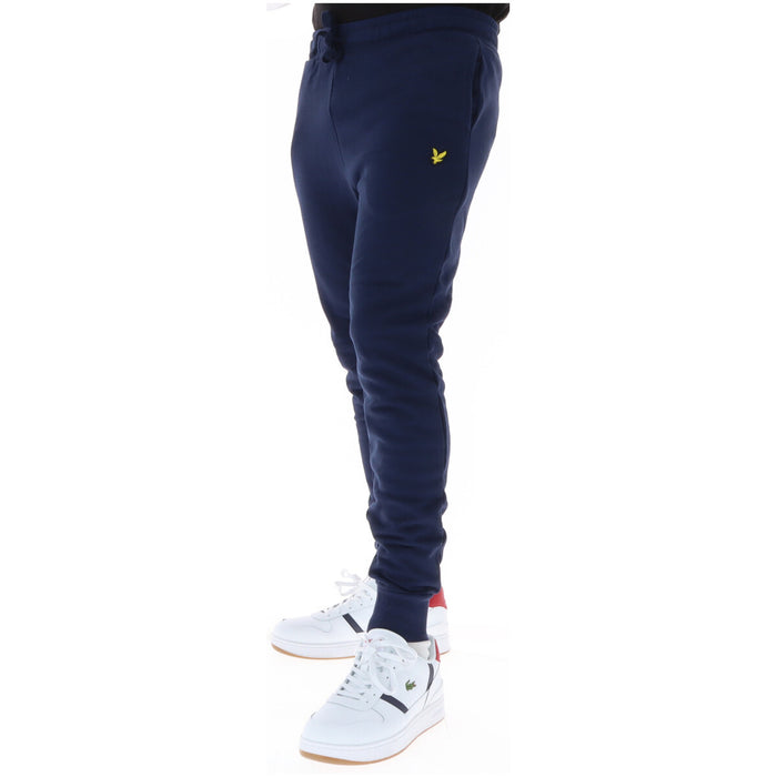 Image 3 : Pantalon Lyle & Scott homme bleu vue d'ensemble avec poches frontales — Delvale