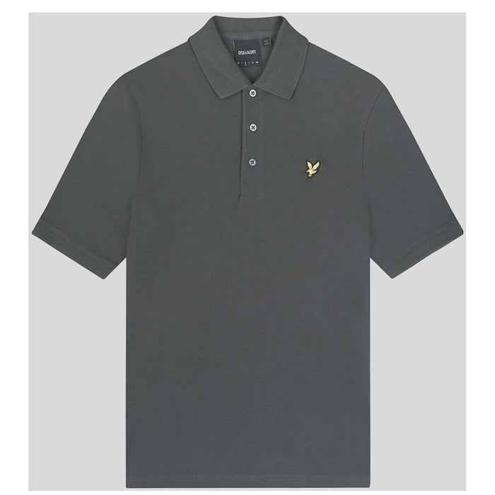Image 3 : Polo Lyle & Scott homme gris vue de dos — Delvale