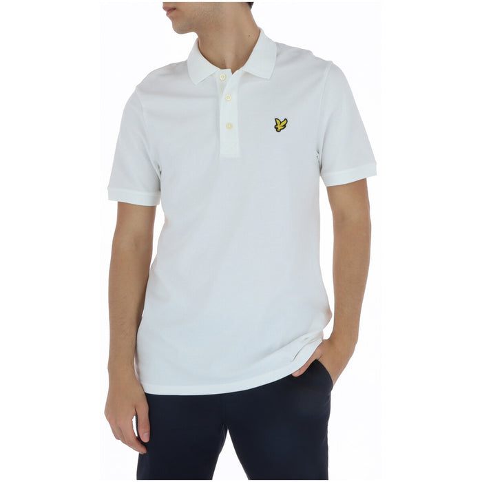 Image 4 : Polo Lyle & Scott homme gris détail col et boutonnage — Delvale