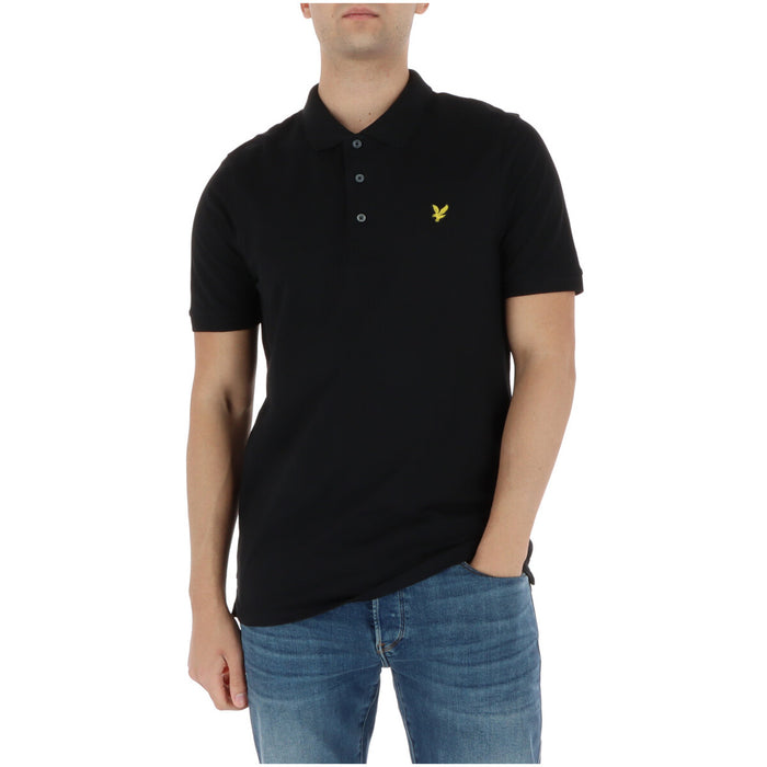 Image 6 : Polo Lyle & Scott homme gris détail manche courte — Delvale