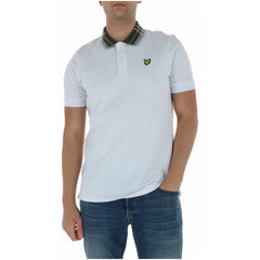 Image 4 : Polo Lyle & Scott homme noir, vue d'ensemble sur mannequin — Delvale