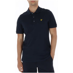 Image 4 : Polo Lyle & Scott blanc coupe ajustée porté sur mannequin homme, style casual chic manches courtes — Delvale