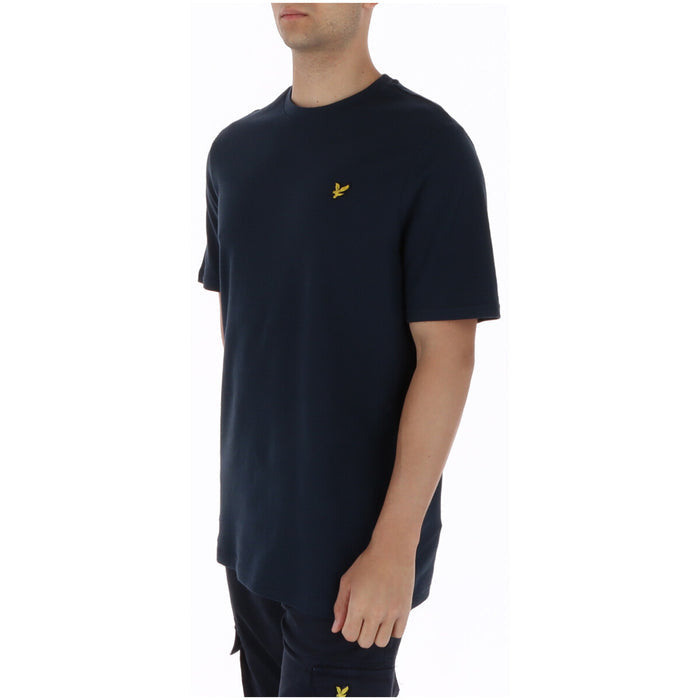 Image 3 : Vue dos t-shirt homme bleu Lyle & Scott coupe moderne — Delvale