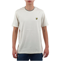 Image 4 : T-shirt homme Lyle & Scott bleu porté, coupe moderne et col rond — Delvale