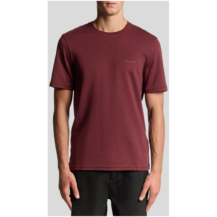 Image 4 : T-shirt homme gris Lyle & Scott vue de profil col rond classique — Delvale
