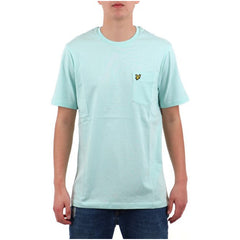 Image 1 : T-shirt Lyle & Scott homme vert avec impression et poche unique, manches courtes — Delvale