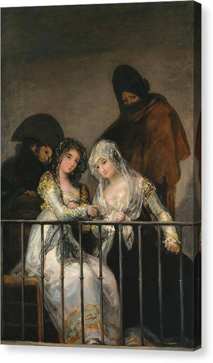Majas on a Balcony - Canvas Print