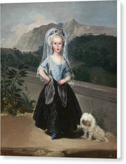 Maria Teresa de Borbon y Vallabriga, later Condesa de Chinchon - Canvas Print