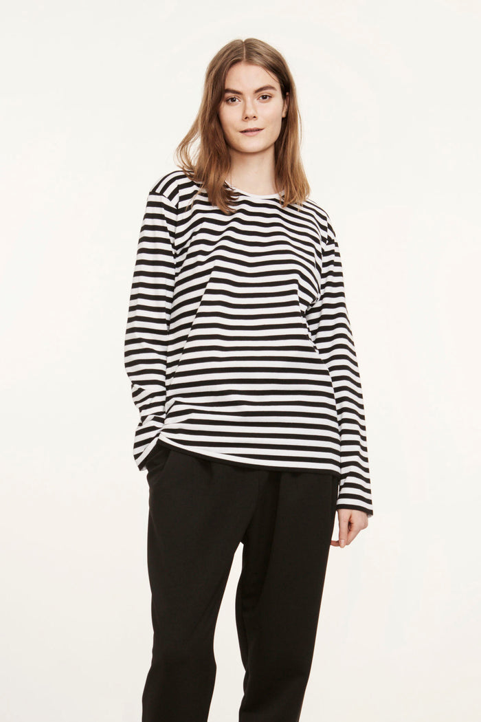Marimekko Pitkahiha Unisex T-Shirt Classic Black/White