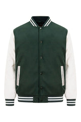 Dark green/White