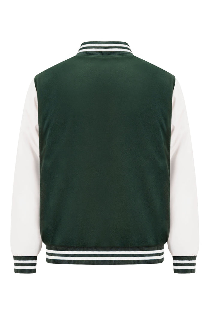Dark green/White
