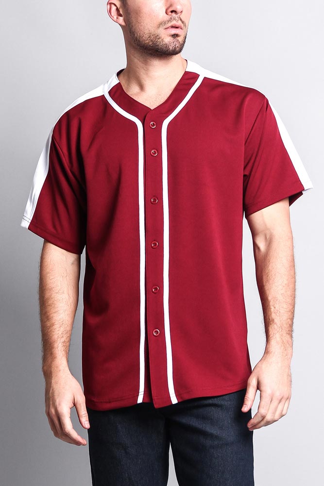 Burgundy/White / Small