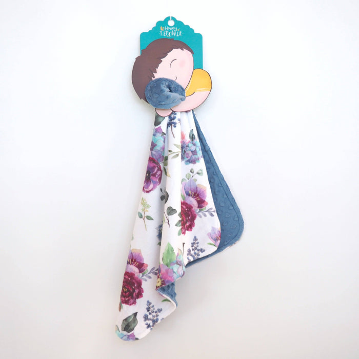 Mini Minky - Blue Floral - Premium Baby Soothers from Honey Lemonade - Just $24.95! Shop now at Pat's Monograms