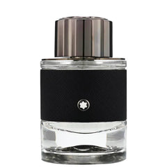 Montblanc Explorer Eau de Parfum homme 60ml flacon cylindrique cuir noir bouchon gunmetal — Delvale