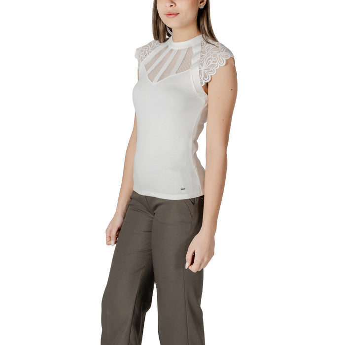 Image 3 : Blouse sans manches blanche Morgan De Toi coupe moderne femme — delvale