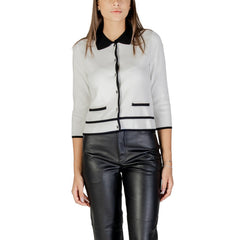 Image 1 : Cardigan blanc Morgan De Toi femme manches 3/4 fermeture boutonnée — delvale