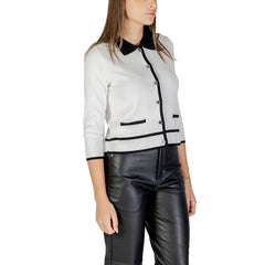 Image 3 : Cardigan femme blanc Morgan De Toi coupe élégante boutons nacrés — delvale