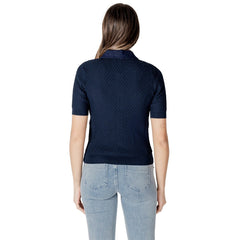 Image 2 : Cardigan bleu Morgan De Toi avec fermeture boutons-pression détail manches courtes — delvale