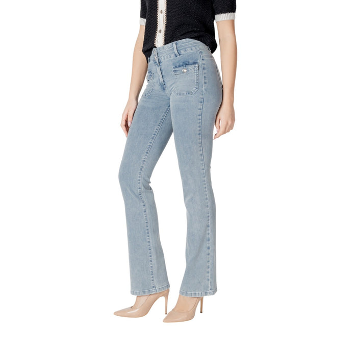 Image 3 : Jeans femme Morgan De Toi bleu vue arrière poches — delvale
