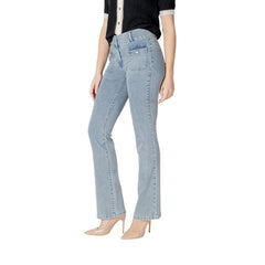 Image 3 : Jeans femme Morgan De Toi bleu vue arrière poches — delvale