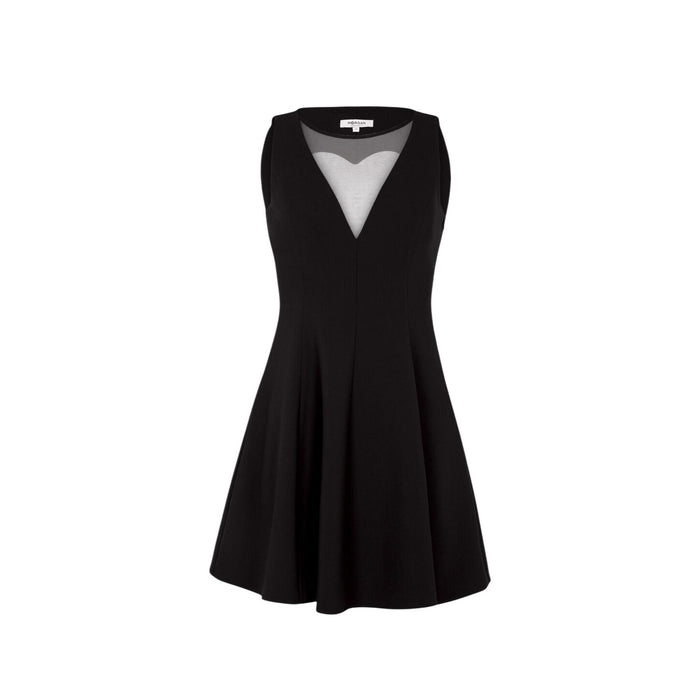 Image 3 : Morgan De Toi robe noire col rond matière stretch confortable — delvale