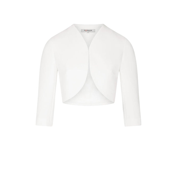 Image 1 : Veste blanche Morgan De Toi femme manches 3/4 vue de face — delvale