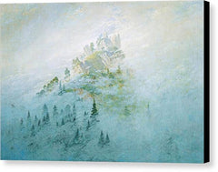 Morning Mist in the Mountains - Canvas Print