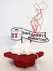 2020 Quarantined Graduation centerpiece - Designs by Ginny