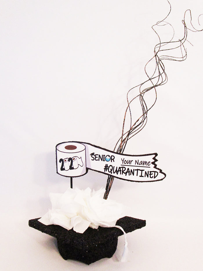 2020 Quarantined Graduation centerpiece - Designs by Ginny