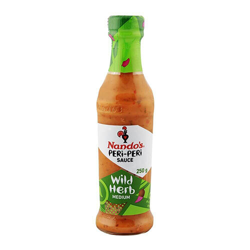 Nandos Wild Herb Peri Peri Sauce Large Bottle (Kosher) 250g