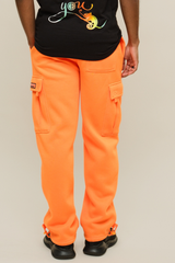 Neon Fleece Heavyweight Cargo Sweat Pants G-Style USA