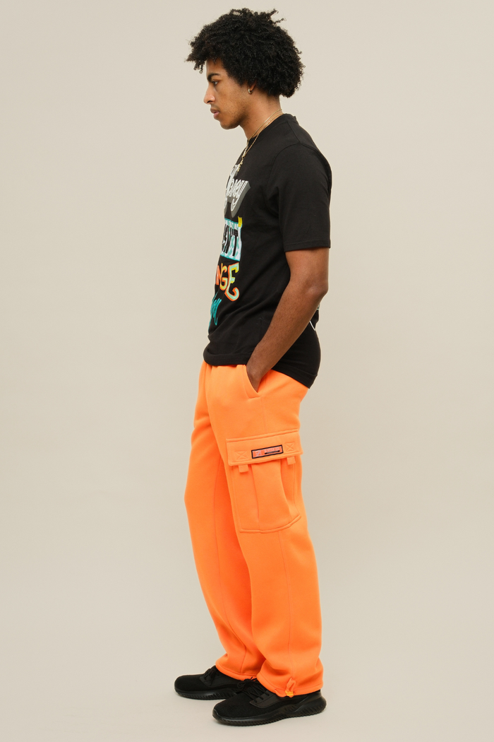 Neon Fleece Heavyweight Cargo Sweat Pants G-Style USA