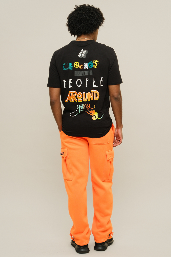 Neon Fleece Heavyweight Cargo Sweat Pants G-Style USA